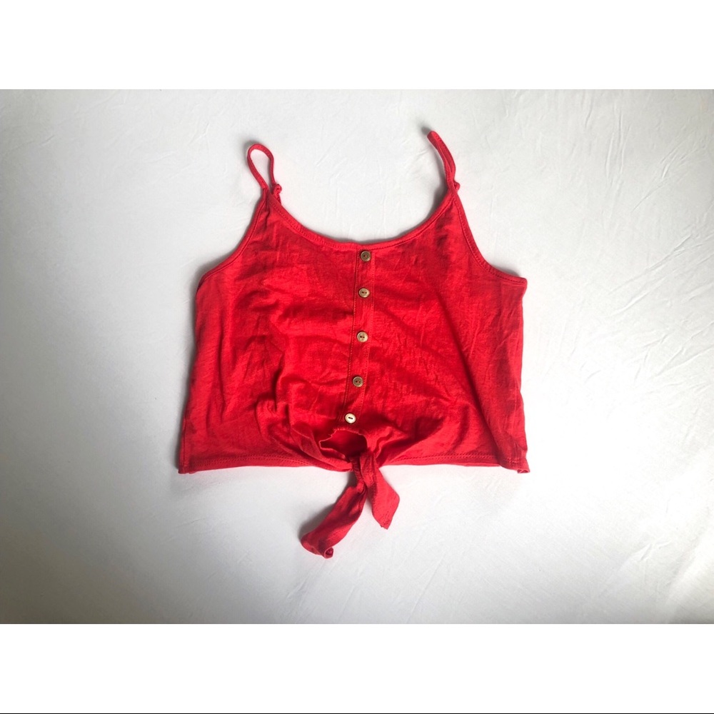 Front Tied Crop Top